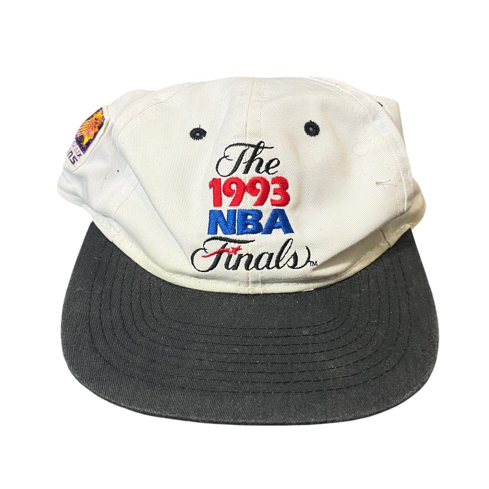 Vintage NBA Snapback Hat Mens OSFA White 1993 NBA Finals Phoenix Suns Two Tone